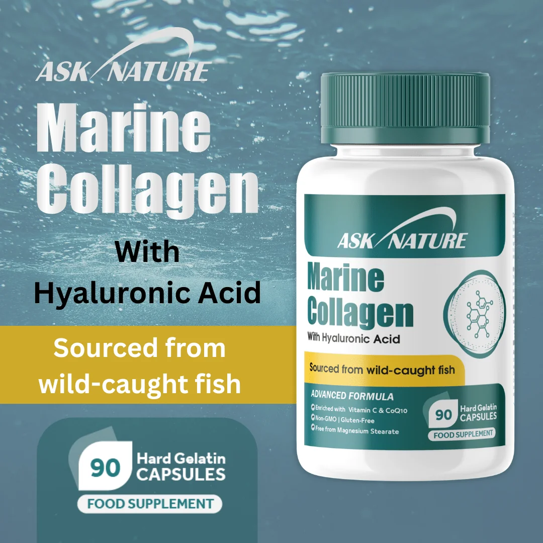 ASKNATURE Marine Collagen UK 30 Day Supply Wild Caught Fish Collagen Anti-Aging Supplement